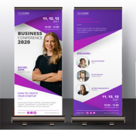 Cheapest Business Conference Retractable Banner Sale in Vancouver - 24 Hr. Print Factory