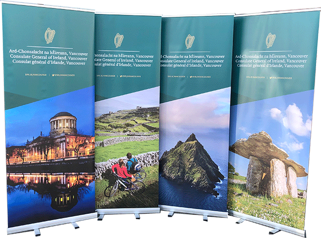 Cheapest Premium Retractable Banner Sale in Vancouver - 24 Hr. Print Factory
