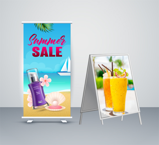Cheapest Retractable Banner and A-frame Sign Sale in Vancouver - 24 Hr. Print Factory